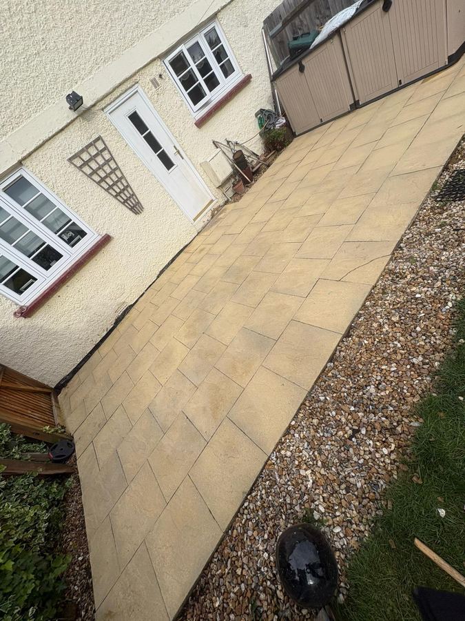 After exterior cleaning